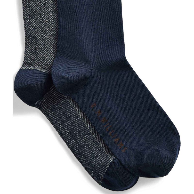 R.M. Williams Nelson Herringbone Sock 2 Pack image number 1